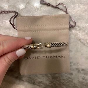 David Yurman Cable Buckle Bracelet with 18K Gold